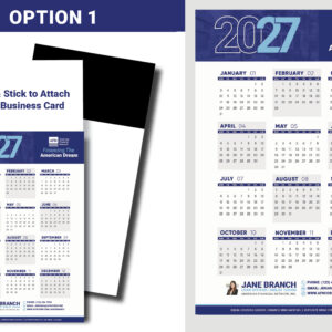 Customizable 2027 Peel & Stick Calendar Magnets