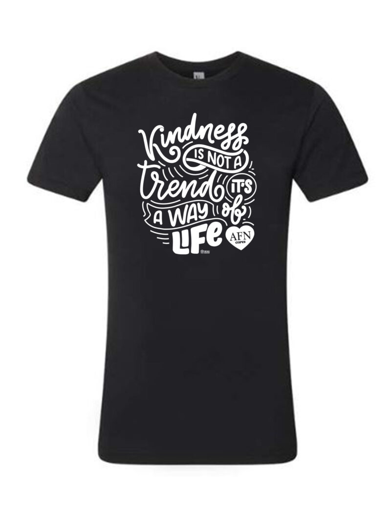 American Apparel USA-Made 5050 T-shirt - Black - Kindness