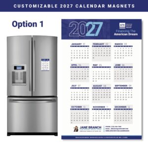 Customizable 2027 4"x 6" Calendar Magnets