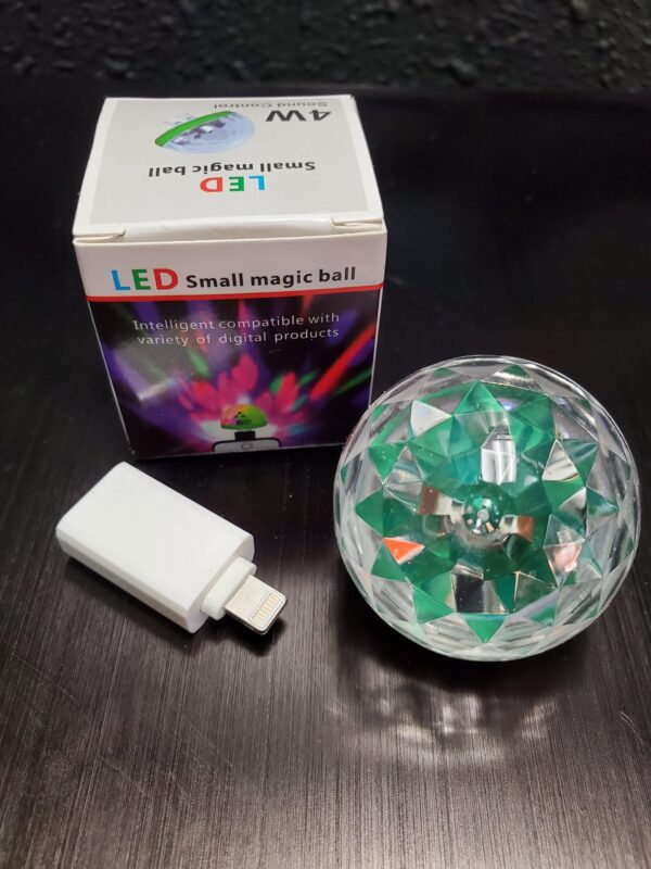 USB Light Up Prism Disco Ball - Image 3