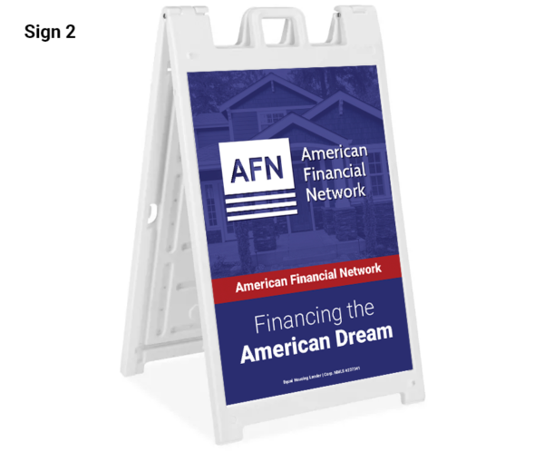 A - Frame Sidewalk Sign - with ART - Image 2