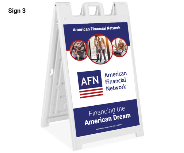 A - Frame Sidewalk Sign - with ART - Image 3