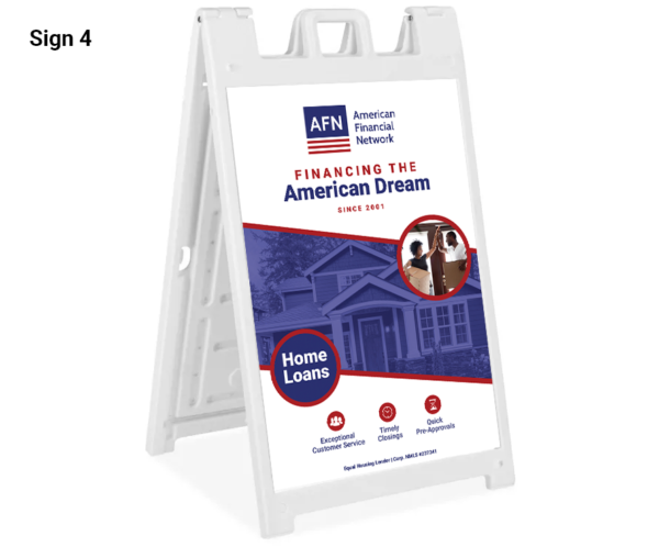 A - Frame Sidewalk Sign - with ART - Image 4