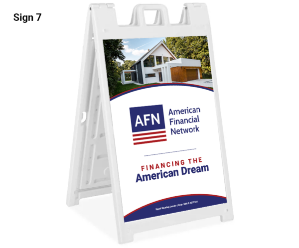 A - Frame Sidewalk Sign - with ART - Image 7